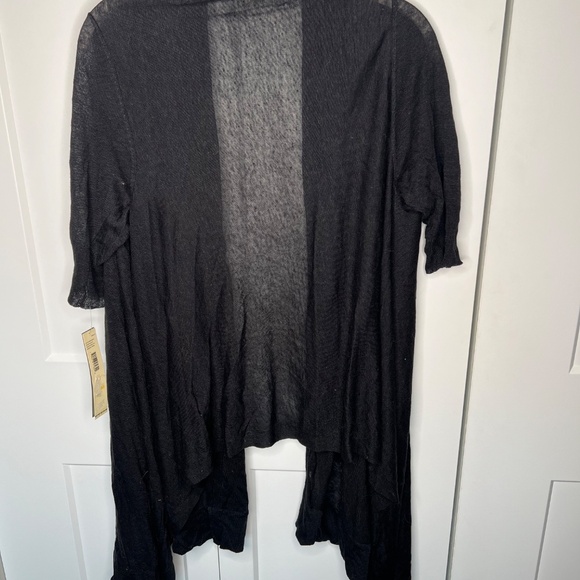 DKNYC NWT Linen Blend Open Long Cardigan Women’s Size Medium - Picture 5 of 5